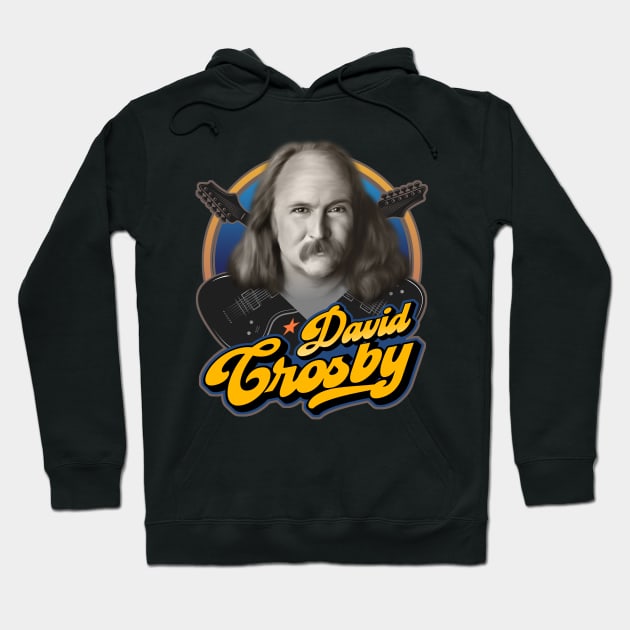 David Crosby Hoodie by Trazzo